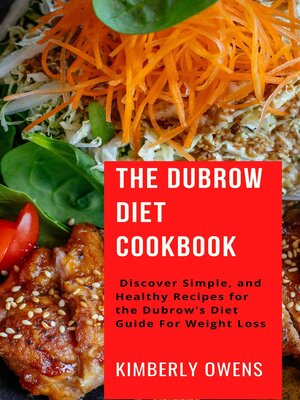 cover image of THE DUBROW DIET COOKBOOK